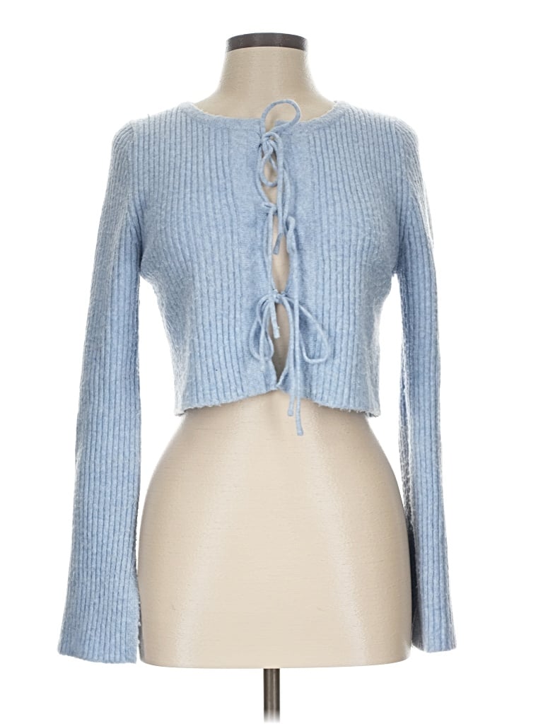 Pre-owned Kimchi Blue Cardigan Sweater In Blue