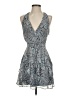 BCBGeneration 100% Polyester Paisley Blue Cocktail Dress Size 2 - photo 1
