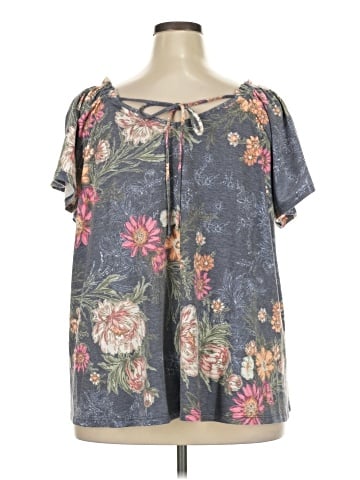 Bobeau Short Sleeve Blouse (view 2)