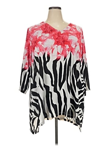 Susan Graver 3/4 Sleeve Blouse (view 1)