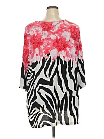 Susan Graver 3/4 Sleeve Blouse (view 2)