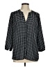 NYDJ 100% Polyester Polka Dots Black 3/4 Sleeve Blouse Size M - photo 1