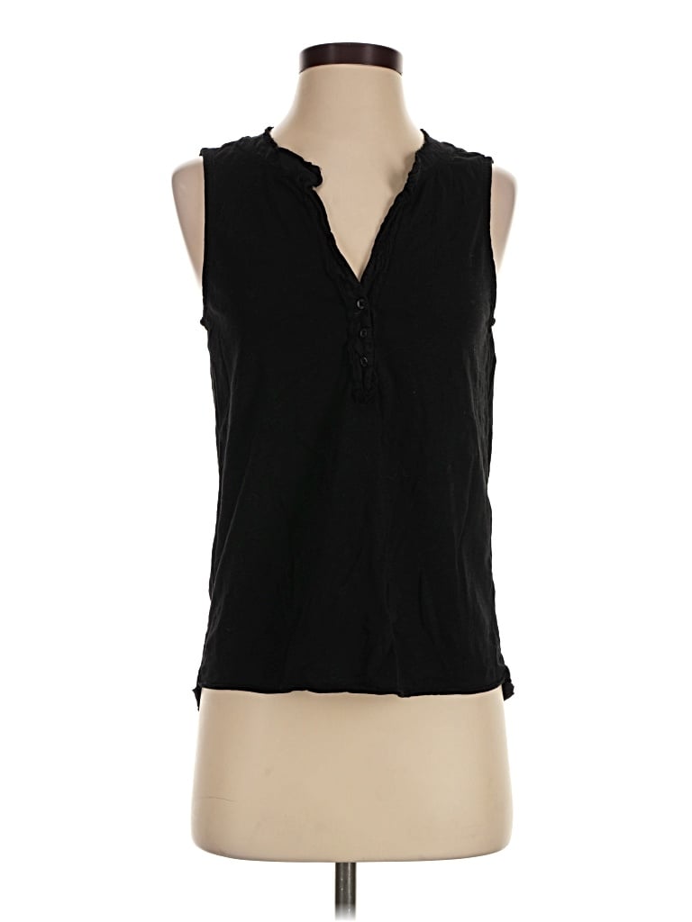 Pre-owned Dylan Sleeveless Blouse In Black