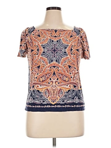 Rose + Olive Short Sleeve Top (view 1)