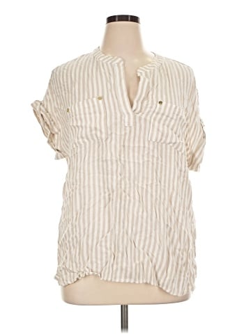 Jones New York Short Sleeve Blouse (view 1)