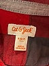 Cat & Jack Plaid Red Long Sleeve Button-Down Shirt Size 6 - 7 - photo 3