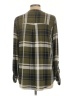 IMAN Plaid Green Long Sleeve Blouse Size L - photo 2