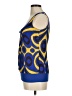 Tory Burch 100% Silk Blue Sleeveless Top Size 6 - photo 5