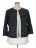 Kasper Animal Print Blue Blazer Size 16 - photo 1