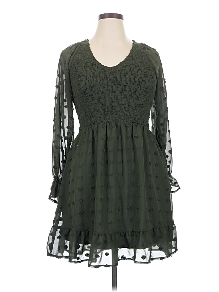 Btfbm Casual Dress In Green