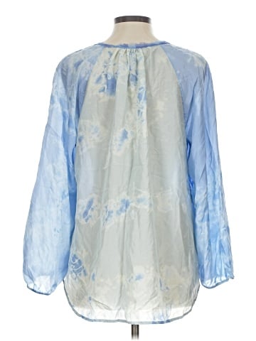 Raquel Allegra 3/4 Sleeve Silk Top (view 2)