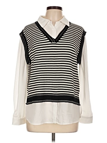 Adrianna Papell Long Sleeve Blouse (view 1)