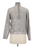 Bailey 44 Metallic Silver Long Sleeve Top Size M - photo 2