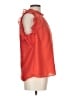 THML 100% Polyester Orange Sleeveless Blouse Size L - photo 4