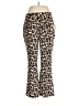 Zara Basic Animal Print Brown Casual Pants Size XL - photo 1