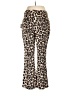 Zara Basic Animal Print Brown Casual Pants Size XL - photo 2