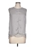 Vince. Gray Sleeveless Blouse Size L - photo 1