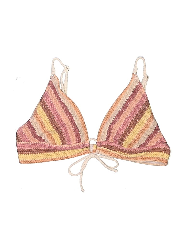 Pre-owned Robin Piccone Swimsuit Top Brown Swimwear