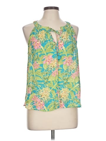 Rose + Olive Sleeveless Blouse (view 1)
