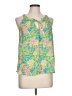Rose + Olive 100% Polyester Green Sleeveless Blouse Size L - photo 1
