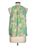 Rose + Olive 100% Polyester Green Sleeveless Blouse Size L - photo 2