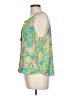 Rose + Olive 100% Polyester Green Sleeveless Blouse Size L - photo 5