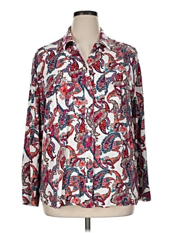 Liz Claiborne Long Sleeve Button-Down Shirt (view 1)