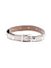 Zara 100% Leather Silver Leather Belt Size M - photo 1
