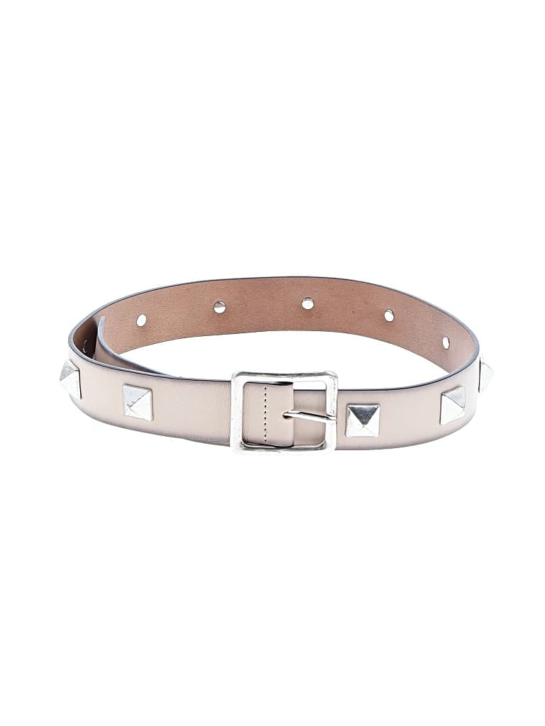 Pre-owned Zara Leather Belt In Silver