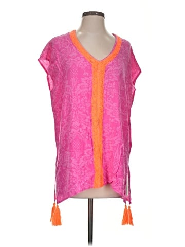 Macbeth Collection by Margaret Josephs Short Sleeve Blouse (view 1)