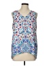 Adrienne Vittadini 100% Polyester Blue Sleeveless Blouse Size L - photo 1