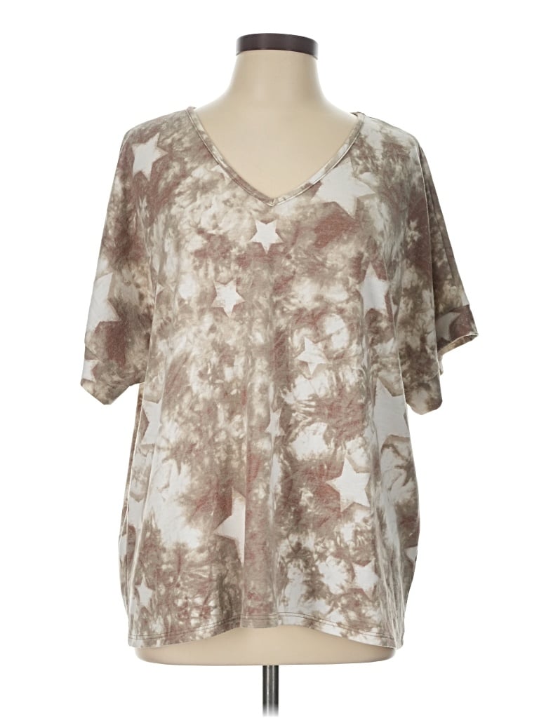 Pre-owned Pixi + Ivy Short Sleeve T-shirt In Brown