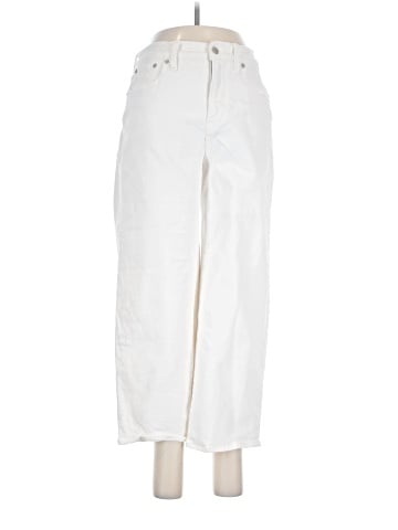 Madewell The Petite Perfect Vintage Wide-Leg Crop Jean in Tile White (view 1)