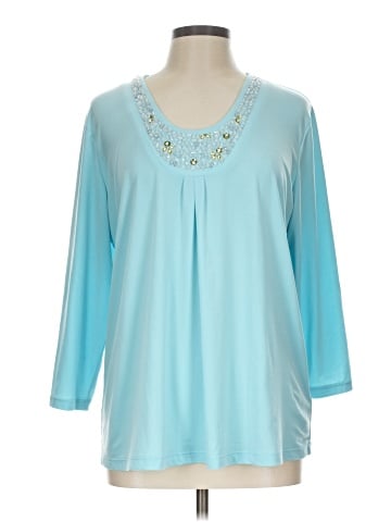 Susan Graver 3/4 Sleeve Top (view 1)