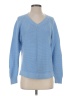 J.Jill 100% Cotton Chevron-herringbone Blue Pullover Sweater Size XS - photo 1