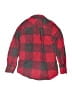 Cat & Jack Plaid Red Long Sleeve Button-Down Shirt Size 6 - 7 - photo 2
