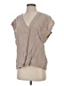 Zara Tan Short Sleeve Blouse Size XS - photo 2