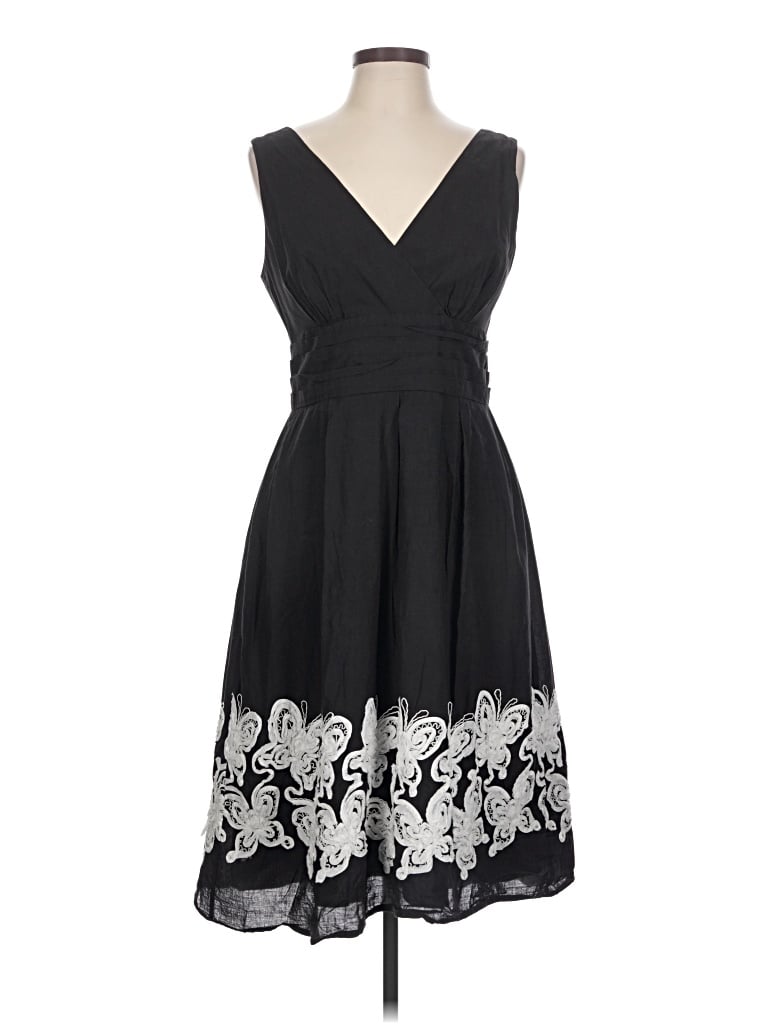 Pre-owned Connected Apparel Cocktail Dress In Black