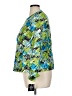 Kasper 100% Polyester Print Green Jacket Size 14 - photo 5