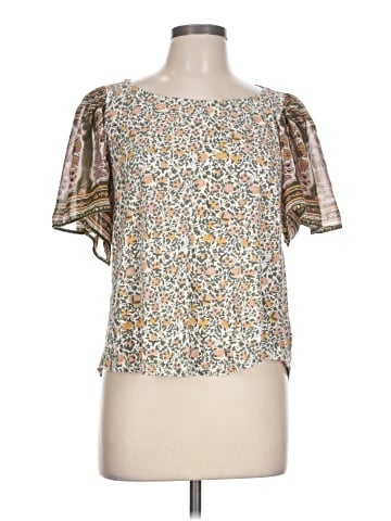 Lucky Brand Short Sleeve Blouse (view 1)