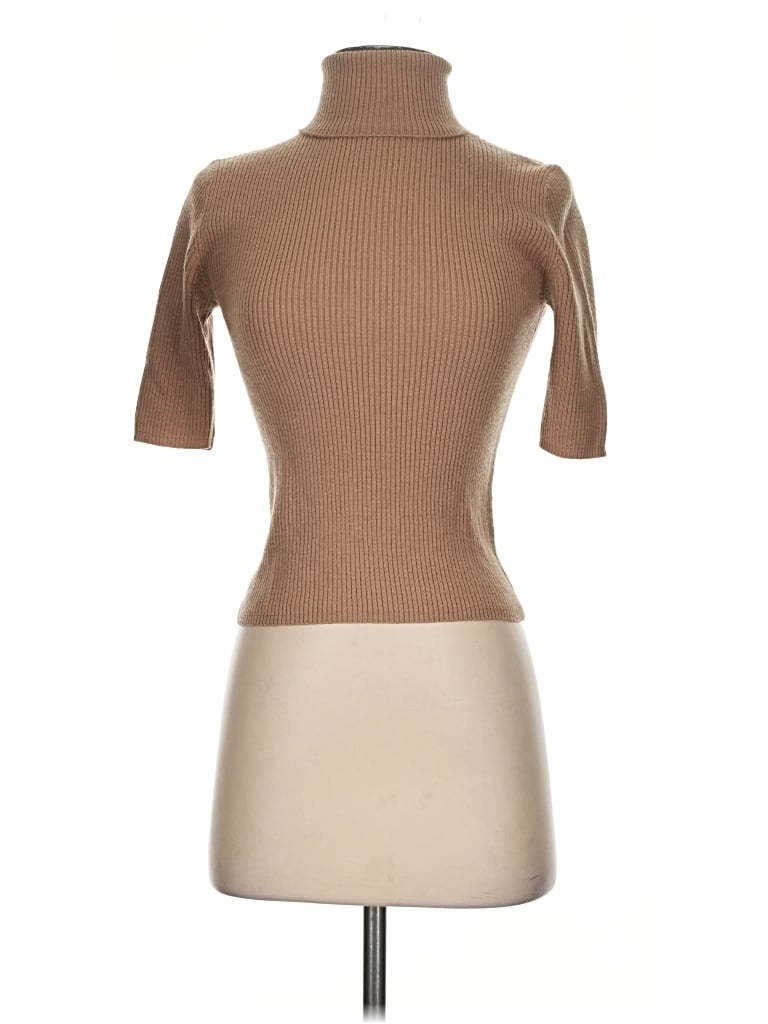 Pre-owned Weekend Turtleneck Sweater In Tan