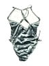 Limeapple Metallic Silver One Piece Swimsuit Size 12 - photo 2