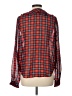 Mixed Threads 100% Polyester Red Long Sleeve Blouse Size L - photo 2