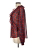 Mixed Threads 100% Polyester Red Long Sleeve Blouse Size L - photo 5