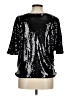 WD.NY 100% Polyester Black 3/4 Sleeve Top Size M - photo 2