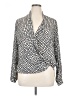 Pleione 100% Polyester Silver Long Sleeve Blouse Size XL - photo 1