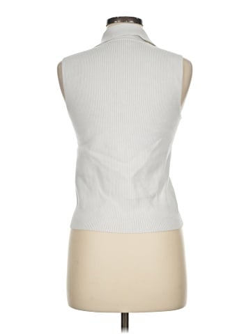 Madewell Cotton Johnny-Collar Sweater Tank (view 2)