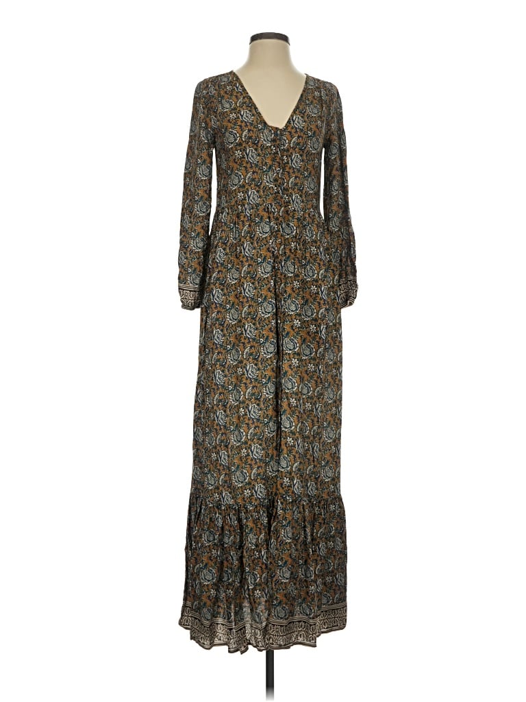 Pre-owned Faherty Casual Dress In Brown