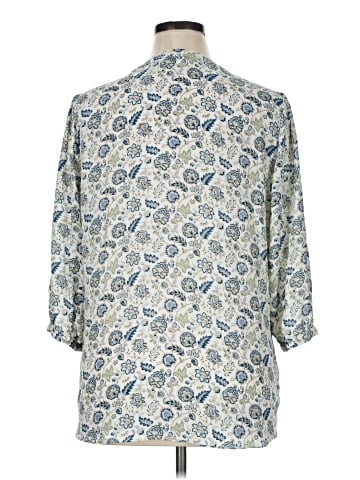 Rose + Olive 3/4 Sleeve Blouse (view 2)