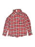 Old Navy 100% Cotton Plaid Red Long Sleeve Button-Down Shirt Size 5T - photo 2